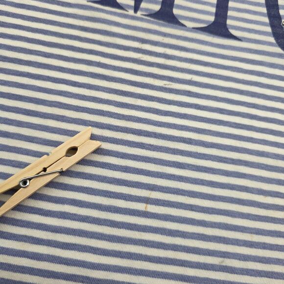 Vintage 90s Disney Store Mickey Mouse T Shirt Striped USA Distress Stain READ - Picture 9 of 16